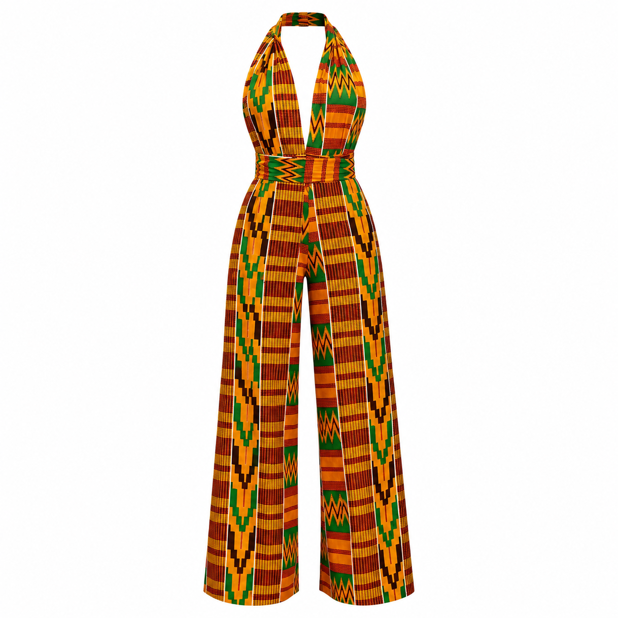 COMBINAISON EN WAX IMPRIMÉ KENTE