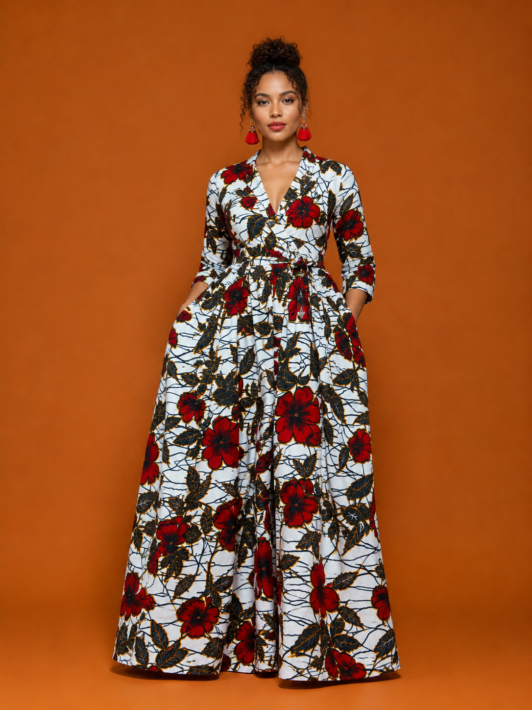 Robe Longue « Fleur de Passion »