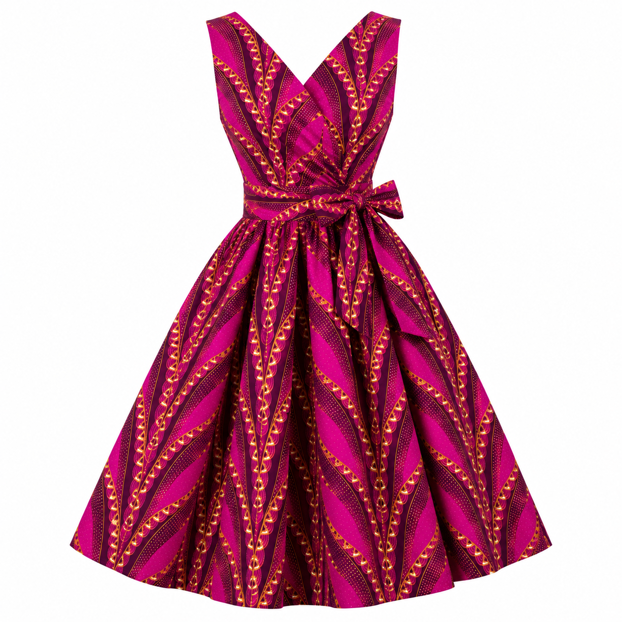 ROBE WAX PRINCESSE FUCHSIA