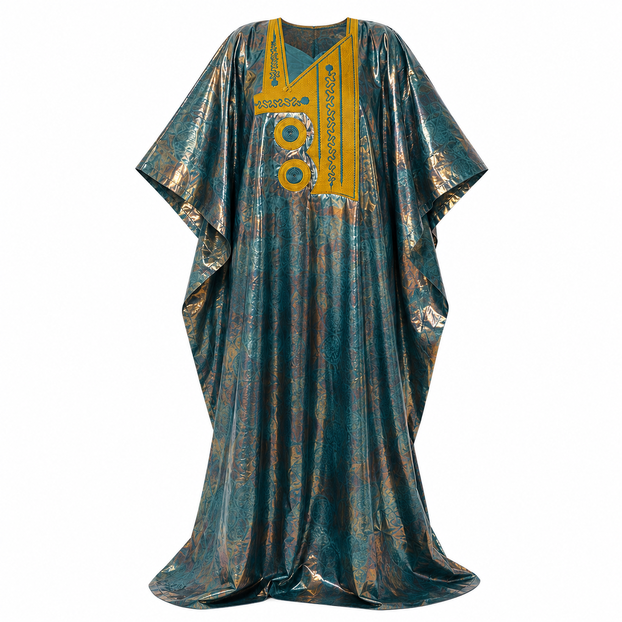 GRAND BOUBOU ÉLÉGANCE ROYALE BLEU ET OR