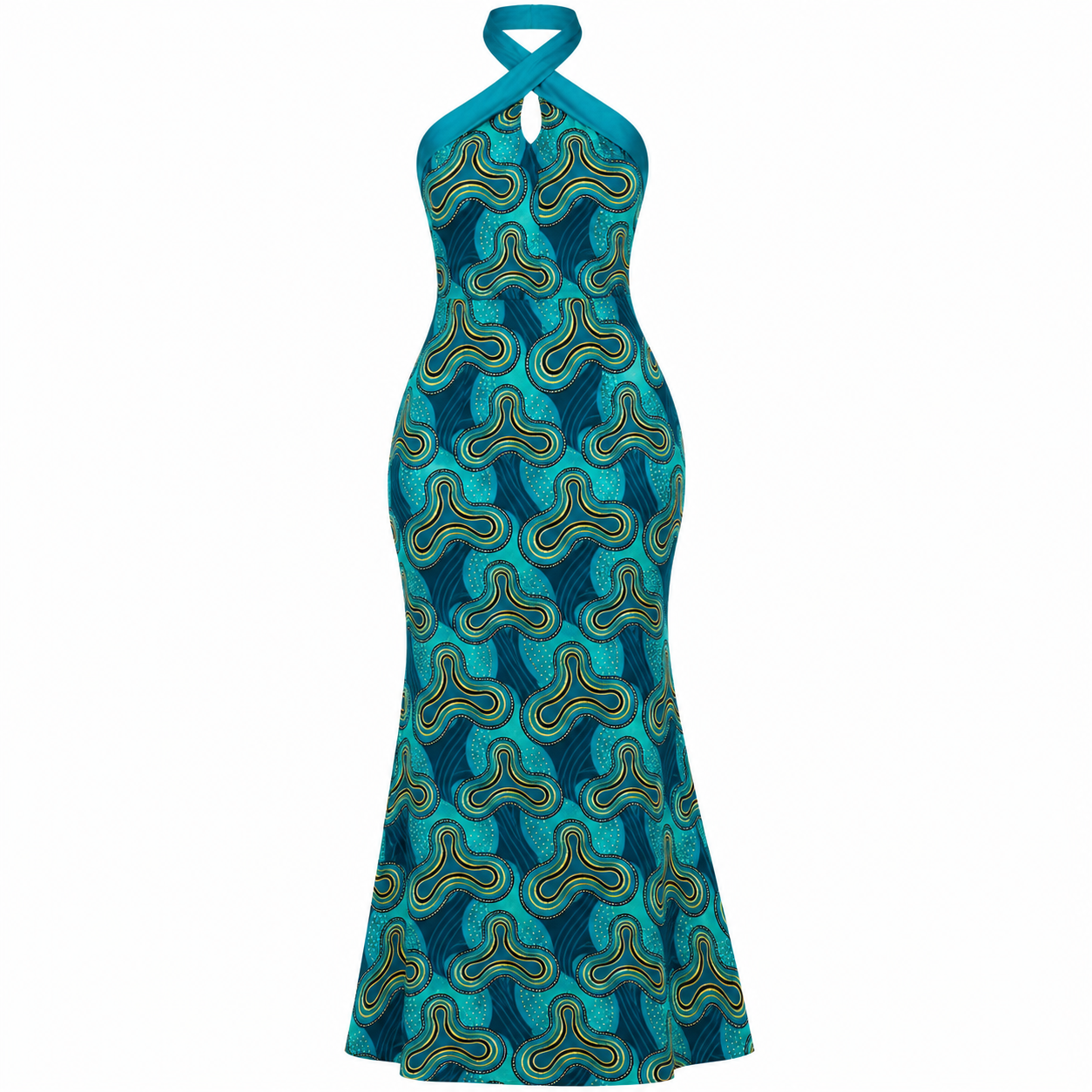 ROBE SIRÈNE ÉMERAUDE