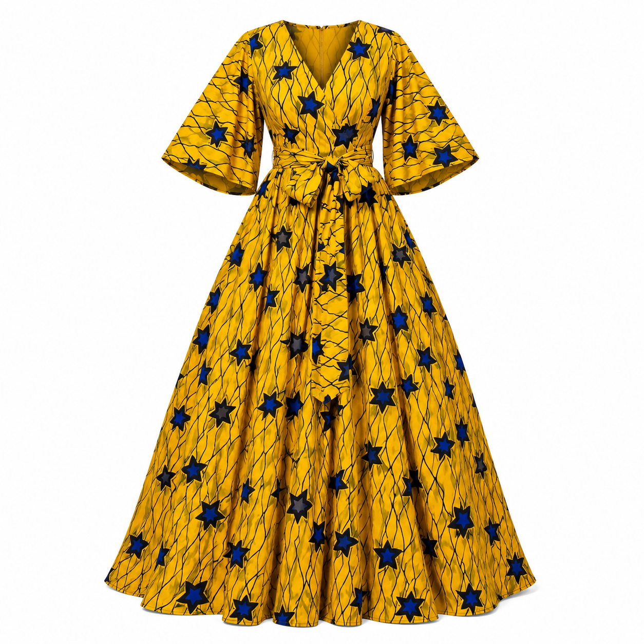 ROBE IMPÉRIALE JAUNE ÉTOILÉE