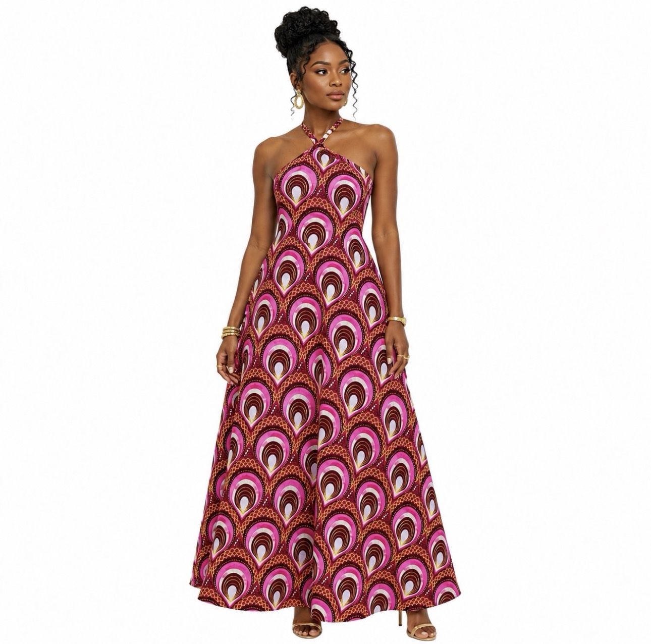 ROBE COL HALTER WAX