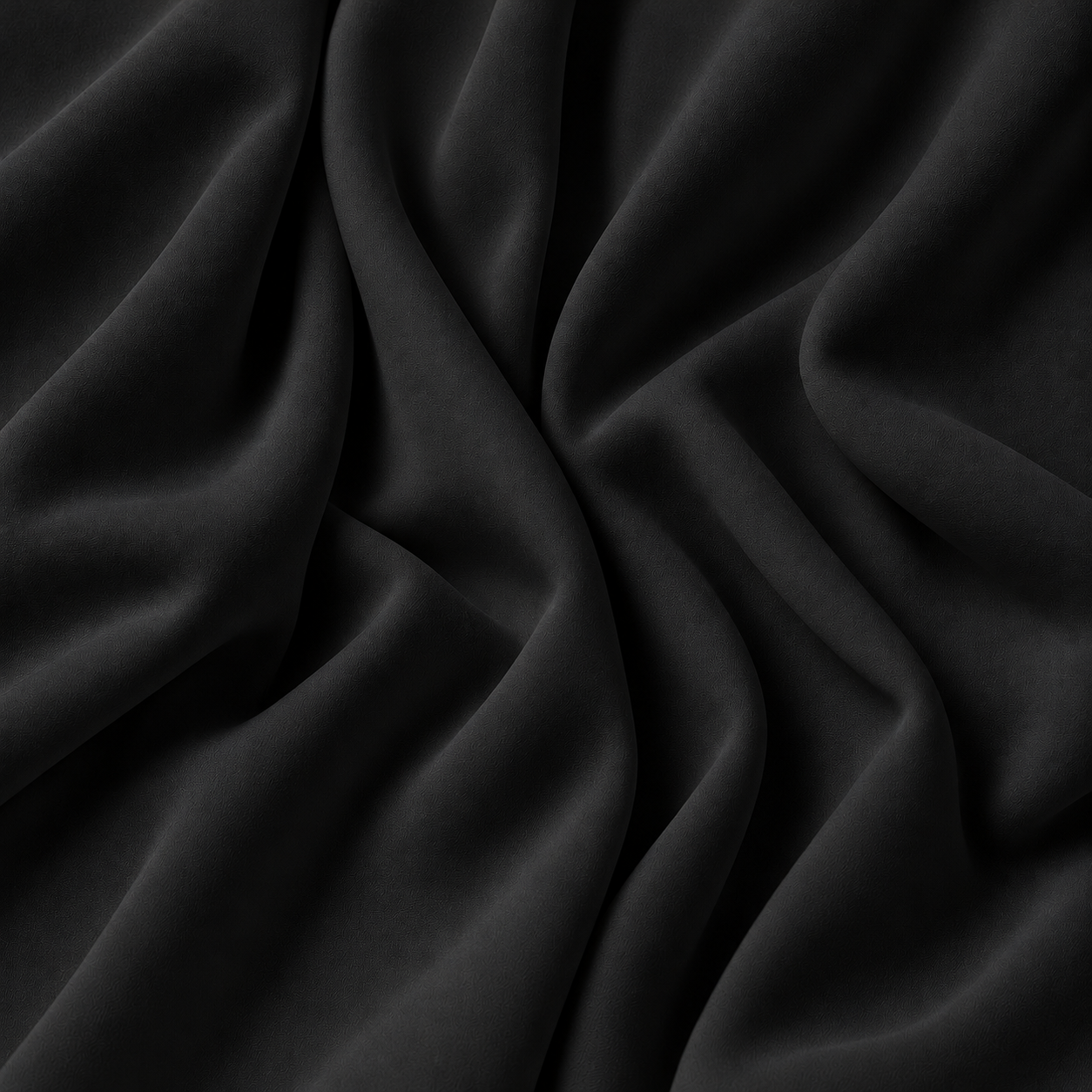 Tissu Burlington uni noir
